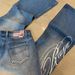 High Waist Washed Denim Jeans With Letter Print For Men & Women - Harajuku Punk Streetwear Straight Leg Pants_mkmklike.com