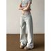 American Vibe Washed Light-colored Jeans For Plus-size Women, New Early Autumn Style, Low-waisted, Slimming, With A Nice_mkmklike.com
