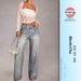 2025 Cross-Border Hot-Selling Women's Straight-Leg Denim Pants Elegant Fashion Casual Mid-Waist Stretch Rhinestone Jeans_mkmklike.com