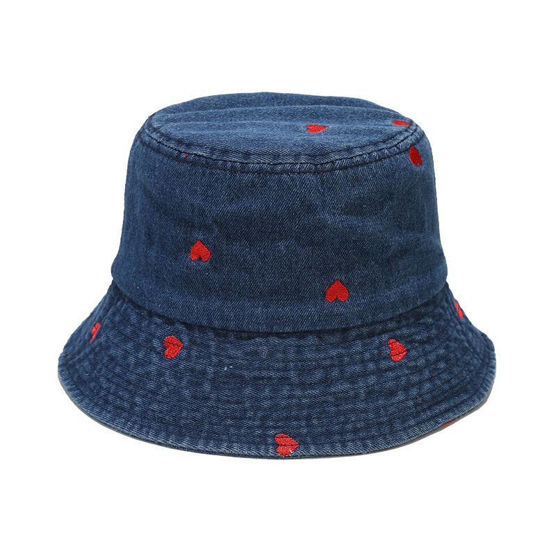 Hot Sale Fashion Washed Denim Solid Vintag Bucket Hats Lady Male Spring Summer Autumn Panama Fisherman Cap Hat For Women Men_mkmklike.com