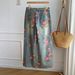 Women's Clothing Floral Print Women's Jeans Loose Straight Leg Casual Denim Trousers_mkmklike.com