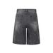 Men's Casual Lightning Print Denim Shorts - Relaxed Fit High Street Wide Leg Cropped Jeans For Streetwear_mkmklike.com