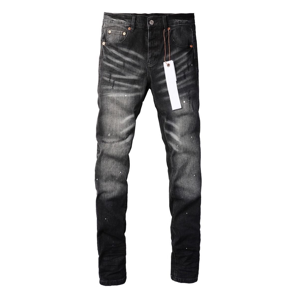 Men's Clothing 26 Street Foot Binding American Hip Hop Retro Distressed Washed High Street Washed Stretch Skinny Jeans For Men_mkmklike.com