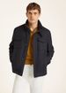 LP Ediion Adminisraive Workwear! Men's Auumn Winer Sand Collar Hidden Hood Business Casual Wool Huning Jacke_mkmklike.com