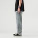 Men's Clothing & Archer0603 & American High Street Trend Brand Retro Jeans Men's Loose Straight Leg Printed Vibe Wide Leg Trousers_mkmklike.com