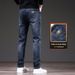 Jeans Men's Loose Elastic Casual Pants Washed Straight Pants_mkmklike.com