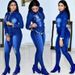 Nedenim women's clothing, fashionable denim suit, temperament, whitewashed and holed two-piece set_mkmklike.com