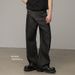 Vintage Raw Selvedge Denim Jeans – Men's Black Relaxed Straight Fit (S-3XL, 14oz Non-Stretch Cotton, Classic 5-Pocket Design)_mkmklike.com