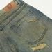 Post-apocalyptic Style Ripped Distressed Jeans Trendy Punk Frayed Washed Gradient Vintage Dirty Straight Long Pants For_mkmklike.com