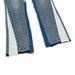 Women's Clothing Denim Splicing Flared Pants Washed Distressed Splicing Jeans For Men And Women_mkmklike.com