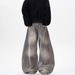 Vintage Washed Gray Splatter Paint Jeans – Streetwear Loose Straight-Leg Denim With Button Fly & Distressed Detailing_mkmklike.com