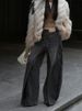 Women's Clothing Retro Deconstruction Style Reversible Jeans For Women Y2k High Street Design Lengthened Casual Wide Leg Pants Trend_mkmklike.com