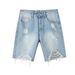 Men's Clothing Light Colored Ripped Denim Shorts For Men Summer Thin Loose Casual Mid-Length Five Point Trendy Versatile Retro Pants_mkmklike.com
