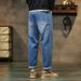 Loose Retro Blue Vintage Clothes Baggy Jeans Men Fit Harem Pants Wide Leg Fashion Pockets_mkmklike.com