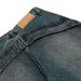 Decontructed Patchwork Deign Wahed Vintage Denim Men' Vibe Trendy Brand Split Peronality Wide-Leg Floor-Length_mkmklike.com