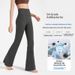 ✅Loose Flared High Waist Hip Lift Tummy Control Fitness Running Matte Pilates Women's Yoga Pants_mkmklike.com