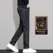 Thickened Jeans Men's Loose Straight Pants Stretch Casual Pants_mkmklike.com
