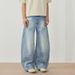 Vintage Washed Baggy Jeans – 80% Cotton Loose Fit Denim Pants With Distressed Details (Unisex Streetwear Style)_mkmklike.com
