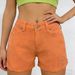 K Large High Waisted Fringed Ripped Denim Shorts For Women_mkmklike.com