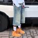 Men's Clothing Retro Washed High Street Denim Shorts Straight Wide Leg Distressed Loose Casual Versatile Cropped Pants_mkmklike.com