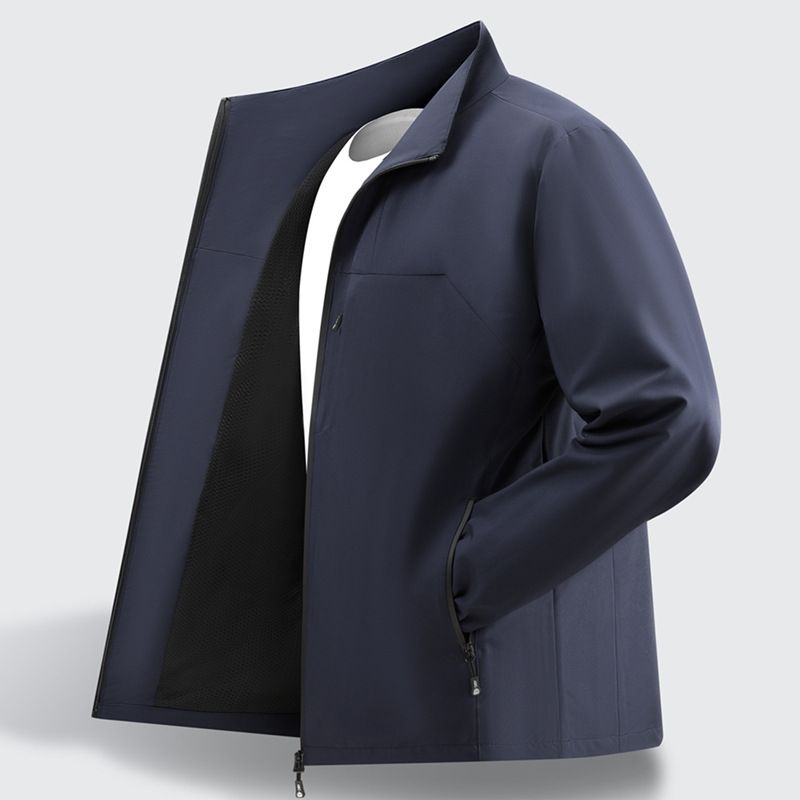 Spring New Soft Shell Jacket, Long Pants, Fleece Stand-up Collar Autumn And Winter Casual Men's Clothing_mkmklike.com