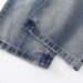 Washed Distressed White Denim Cleanfit Punk Loose Wide-Leg Dad Men's Vintage Frayed Straight-Leg Pants_mkmklike.com