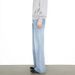 Men's High Street Washed Flare Jeans Trendy Brand Slimming Floor Length Denim Pants_mkmklike.com