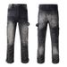 Men's Clothing High Street Multi Pocket Men's Jeans Lumberjack Men's Straight Jeans Men's Distressed Retro Overalls 1328_mkmklike.com