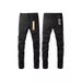 Unisex Matte Black Flared Jeans, Y2K Punk Biker Look With Cross Stitch & Checkerboard Letter Patch, Breathable Summer Fabric_mkmklike.com