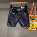 Men's Slimming Black Denim Shorts Summer Thin Trendy Brand Five Point Loose Straight Leg Korean Style Versatile_mkmklike.com