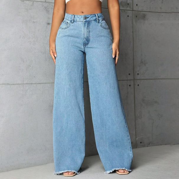 Low-Rise Baggy Jeans – Oversized Wide-Leg Denim Pants With Raw Hem (XS-5XL, Blue, High Manganese Wash, Streetwear Staple, Workwear Revival)_mkmklike.com