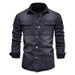 Unbeatable Quality 2024 Spring And Autumn New Men's Shirt Jacket Trendy Coat Casual Washed Denim Top_mkmklike.com