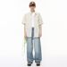 Men's Clothing New Arrivals Multi Layered Scimitar Style Loose Denim Pants Men's Fashion_mkmklike.com