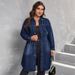 K Large Size Women's Waist Cinching Temperament Shirt, High-end Jacket_mkmklike.com