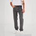 Men's Fleece-Lined Stretch Jeans - Winter Warm Slim Fit Denim Pants With Comfortable Elastic Waist_mkmklike.com