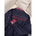 Loom Hip Hop European And Patchwork Workwear Denim Jacket Turn-Down Collar Plaid Red Zipper Retro Trendy High Street American_mkmklike.com