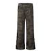 American Style Camouflage Slim Fit Cargo Trendy Color Block Flared Pants Unisex Jeans_mkmklike.com