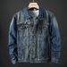 Loom 2025 Spring Autumn Embroidered Denim Men's Trendy Brand Korean Style Fashionable European And American Street Versatile_mkmklike.com