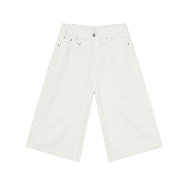 Men's Clothing | Distressed American Retro Denim Capri Shorts, Washed, Loose Fit, Casual Shorts_mkmklike.com