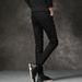 Slim Fit Stretch Jeans For Men - Comfortable Black Skinny Denim Pants With Elastic Waistband & Zip Fly (Multiple Sizes Available)_mkmklike.com