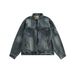 Embroidered Washed Denim Jacket For Men's Summer New BF Style Loose Workwear Casual Top_mkmklike.com