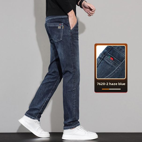 Stretch Jeans Men's Loose Straight Pants Casual Pants_mkmklike.com