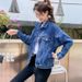 Chicco Spring And Autumn New Korean Style Loose Plus Size Denim Jacket For Women, Internet Celebrity Live Trendy Versatile_mkmklike.com