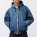 Men's Clothing Brand Heavy High Weight Washed Hooded Denim Jacket Men's Loose Retro Casual Men's Zipper Jacket_mkmklike.com