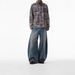 Men's Clothing American Retro Wide Leg Curved Pants Trendy Loose Fit Cool And Casual Jeans Versatile Design_mkmklike.com