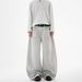 Men's Retro Distressed Jeans Loose Fit Straight Leg Mid Waist Long Floor Length Hip Hop Style Softener Machine Washable_mkmklike.com