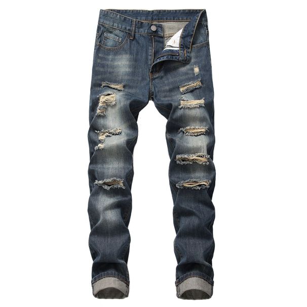 2025 New Mens Jeans Brands Straight Jeans Men Zipper Hole Streetwear Casual Pants Denim Trousers Pantalones Hombre Y2K Clothing_mkmklike.com