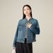 Women's Clothing Petite Slimming Denim Jacket Women's Casual Retro Style Short Top For Autumn_mkmklike.com
