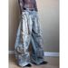 American Retro Style Plus-size Washed Distressed Scythe Design Jeans For Women, Street Style, Loose Fit, Slimming,_mkmklike.com