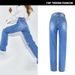 Women's Clothing Women's High Waist Straight Jeans Women's Loose Daddy Pants Washed Street Hole Spring And Autumn Carrot Pants_mkmklike.com